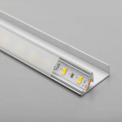 LED-profiili reunaan yksipuolinen 3 m alumiini