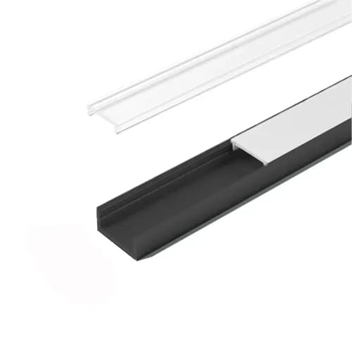 LED-profiili ChannelLine D musta maito/opal 3m